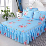 3 Pcs Elastic Fitted Sheet Pillow Cover Bed Linen Cotton Mattress Pillowcase 2 Seater Euro Bedding Set King Size Bedsheet Luxury