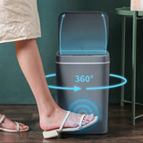 16L Smart Induction Trash Can Automatic Intelligent Sensor Dustbin Electric Touch Trash Bin for Kitchen Bathroom Bedroom Garbage