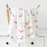 6 Layers Bamboo Cotton Baby Receiving Blanket Infant Kids Swaddle Wrap Blanket Sleeping Warm Quilt Bed Cover Muslin Baby Blanket