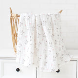 6 Layers Bamboo Cotton Baby Receiving Blanket Infant Kids Swaddle Wrap Blanket Sleeping Warm Quilt Bed Cover Muslin Baby Blanket