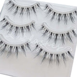 NEW Wholesale Mink Eyelashes 3pair lashes invisible band mink lashes reusable false eyelashes Makeup in Bulk