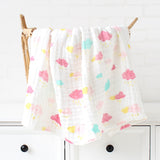 6 Layers Bamboo Cotton Baby Receiving Blanket Infant Kids Swaddle Wrap Blanket Sleeping Warm Quilt Bed Cover Muslin Baby Blanket