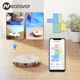 2022 NEATSVOR S600 Robot Vacuum Cleaner Laser Navigation 6000PA Dust Bag Automatic Dust Collection System Smart Home 50% OFF!!!!