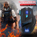 For ZELOTES F-14 2.4GHz Wireless Gaming Mouse 2400DPI 7 Buttons USB LED Optical Computer Mouse For PC Desktop Laptop Gamer F-22