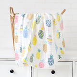 6 Layers Bamboo Cotton Baby Receiving Blanket Infant Kids Swaddle Wrap Blanket Sleeping Warm Quilt Bed Cover Muslin Baby Blanket