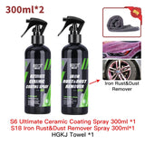 9H Ceramic Car Coating Paint Care Nano Hydrophobic Top Quick Coat Polish Polymer Detail Protection Liquid Wax Car Care HGKJ S6
