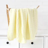 6 Layers Bamboo Cotton Baby Receiving Blanket Infant Kids Swaddle Wrap Blanket Sleeping Warm Quilt Bed Cover Muslin Baby Blanket