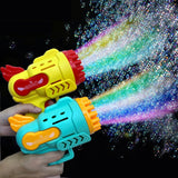 69/80 Holes Rocket Bubble Gun Machine Angel LED Kids Automatic Soap Bubbles Blower Maker Toys for Wedding Party Outdoor Games