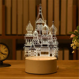 3D USB LED Night Lamp
